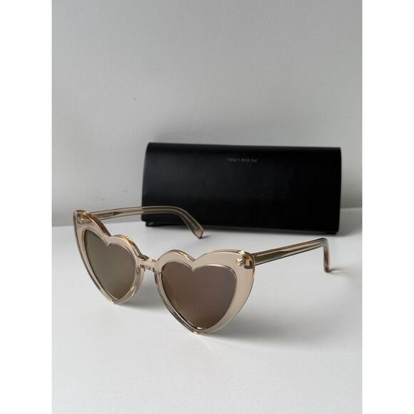 NEW Saint Laurent SL181 Champagne Heart LouLou Sunglasses - Picture 2 of 7